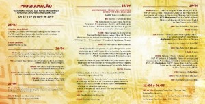 Nova Programação completa Semana Indigena 2016